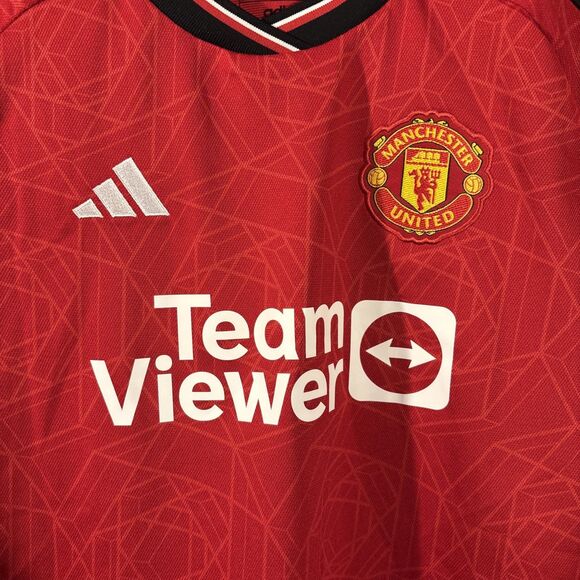 Manchester United Alejandro Garnacho #17 Jersey Home 23/24 Women’s Small NWT Red - Picture 4 of 9